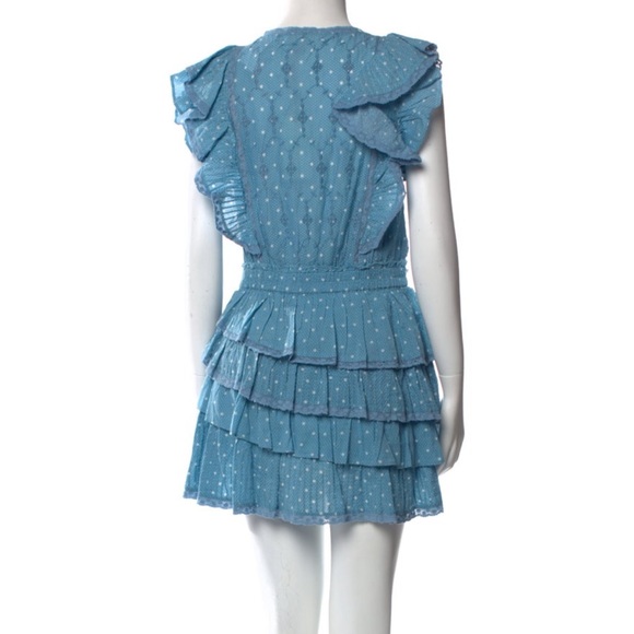 LoveShackFancy Corelli Ruffled Mini Dress - Picture 10 of 12